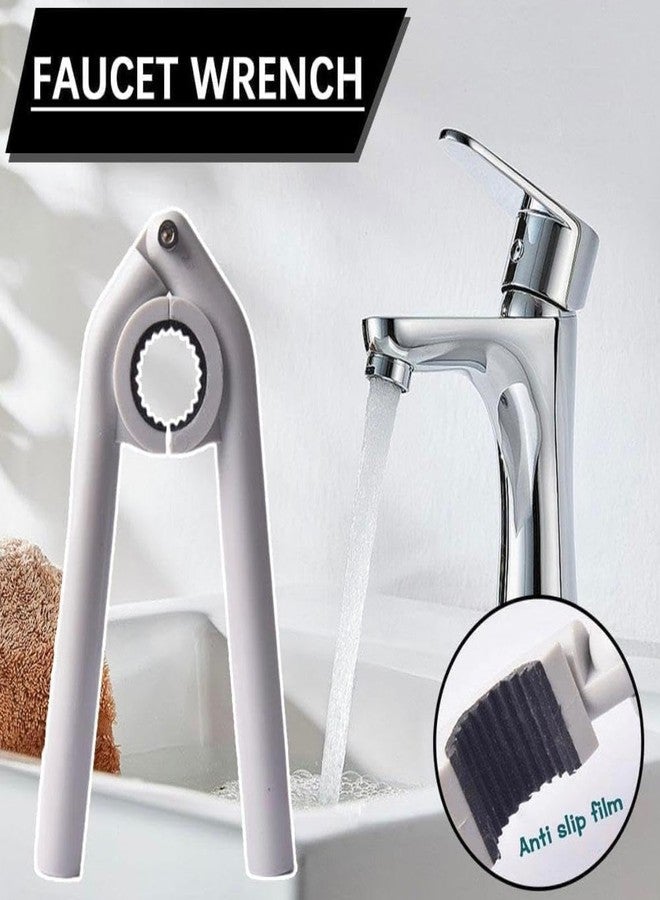 Vyoree Plastic Faucet Wrench Tool for Bathroom Kitchen Tap Repair Anti-Slip Plumbing Wrench for Faucet Nozzle Bubbler Sink Removal Lightweight Hand Tool for Home Plumbing Maintenance - Image 4